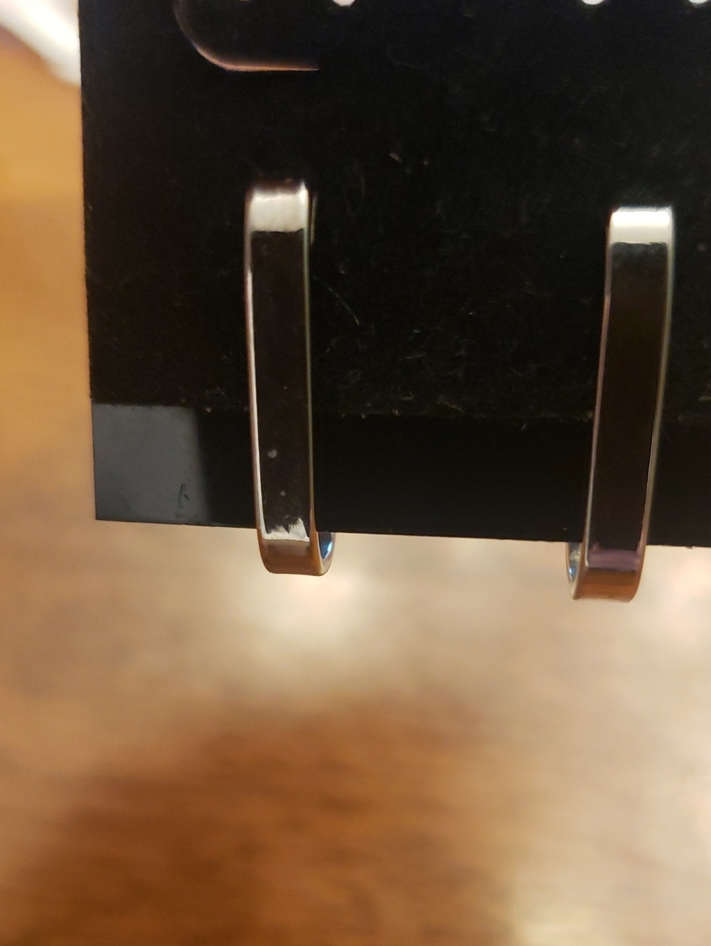 Napier Polished Silver Tone Huggie Hoop Earrings
